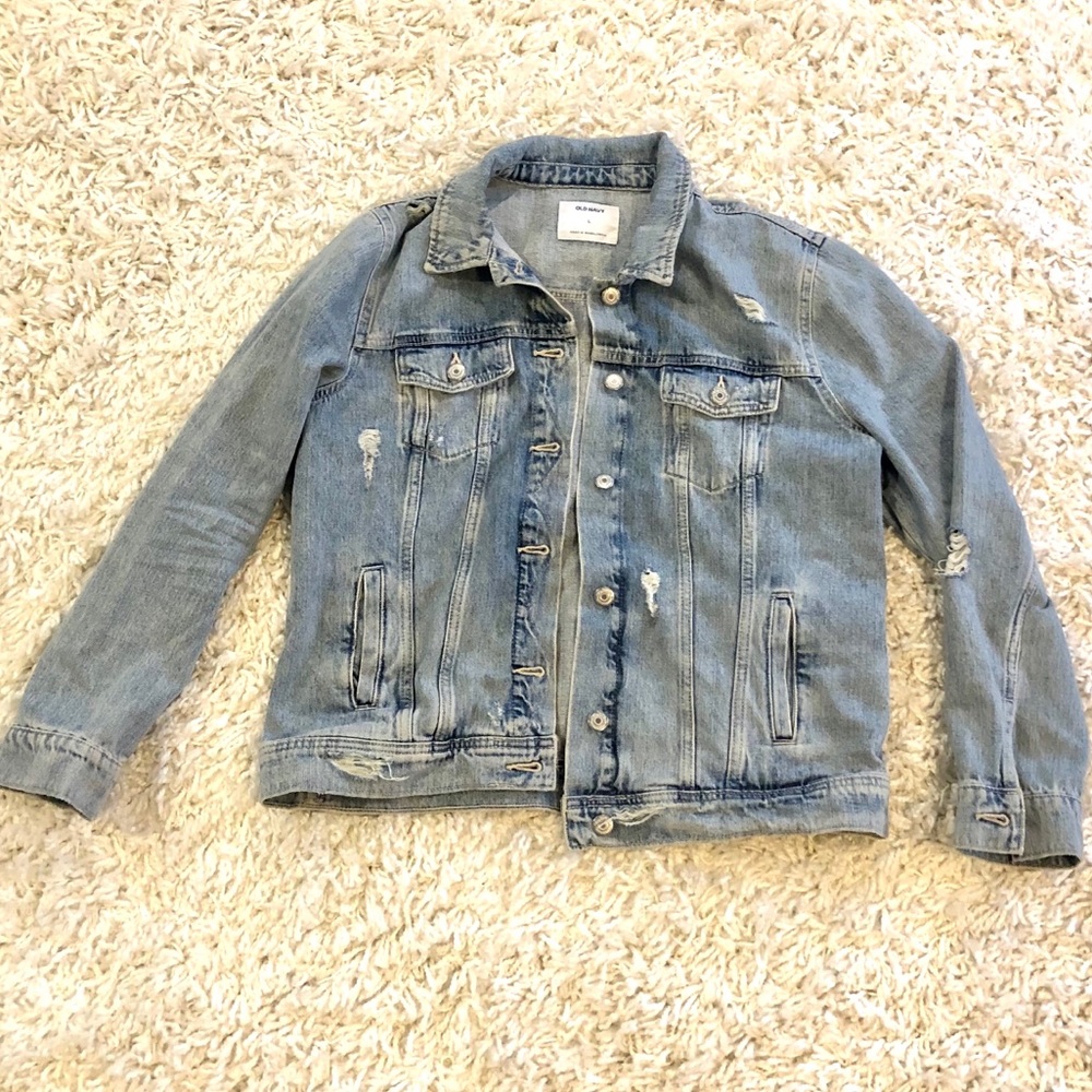 Old Navy Distressed Denim Jacket